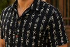 Midnight Tribal Cotton Shirt