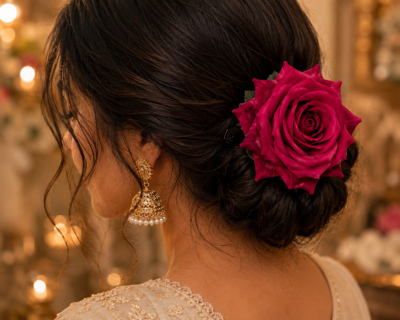 Rose Hair Clips