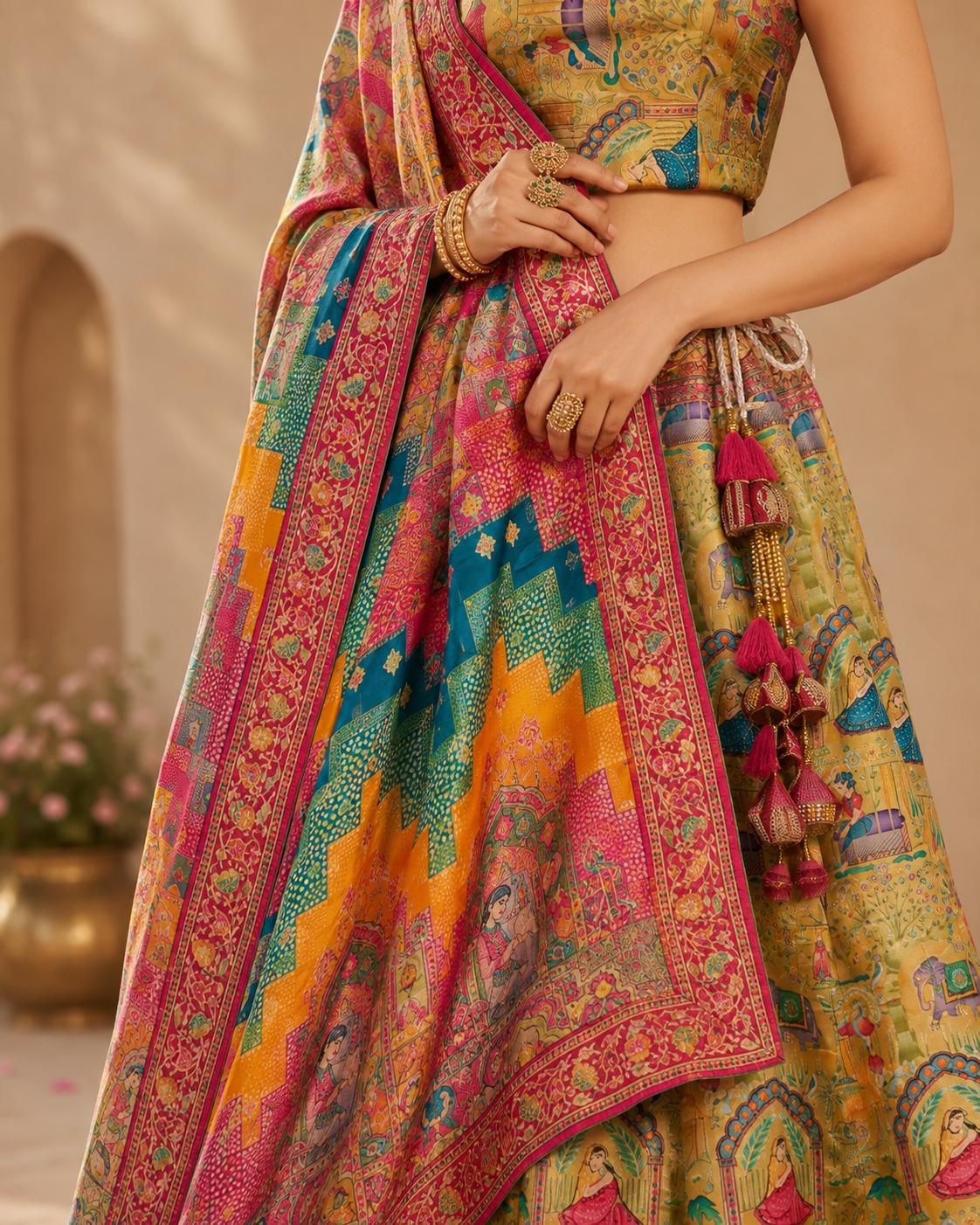 Royal Riwaayat Multicolor Lehenga Set