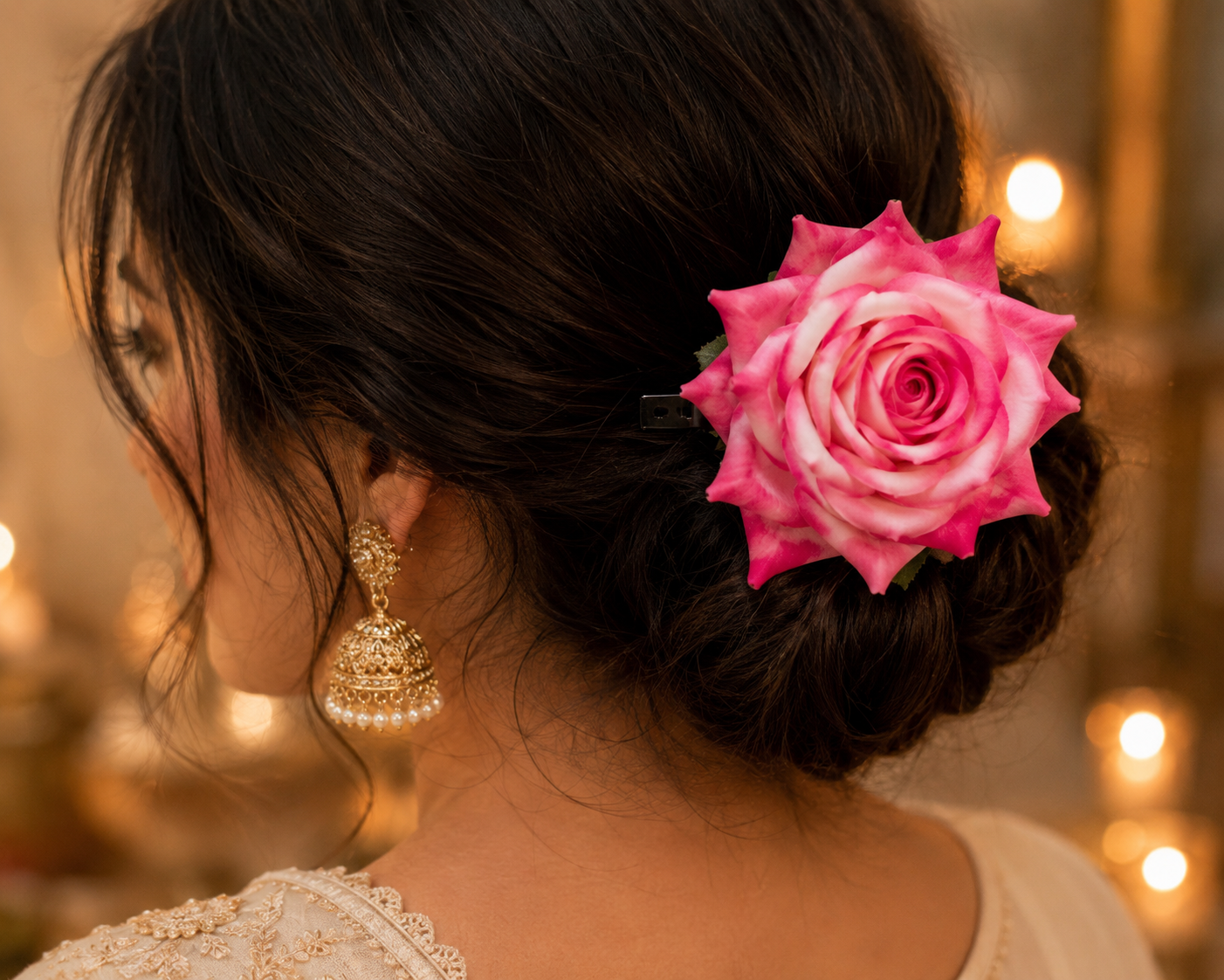 Rose Hair Clips