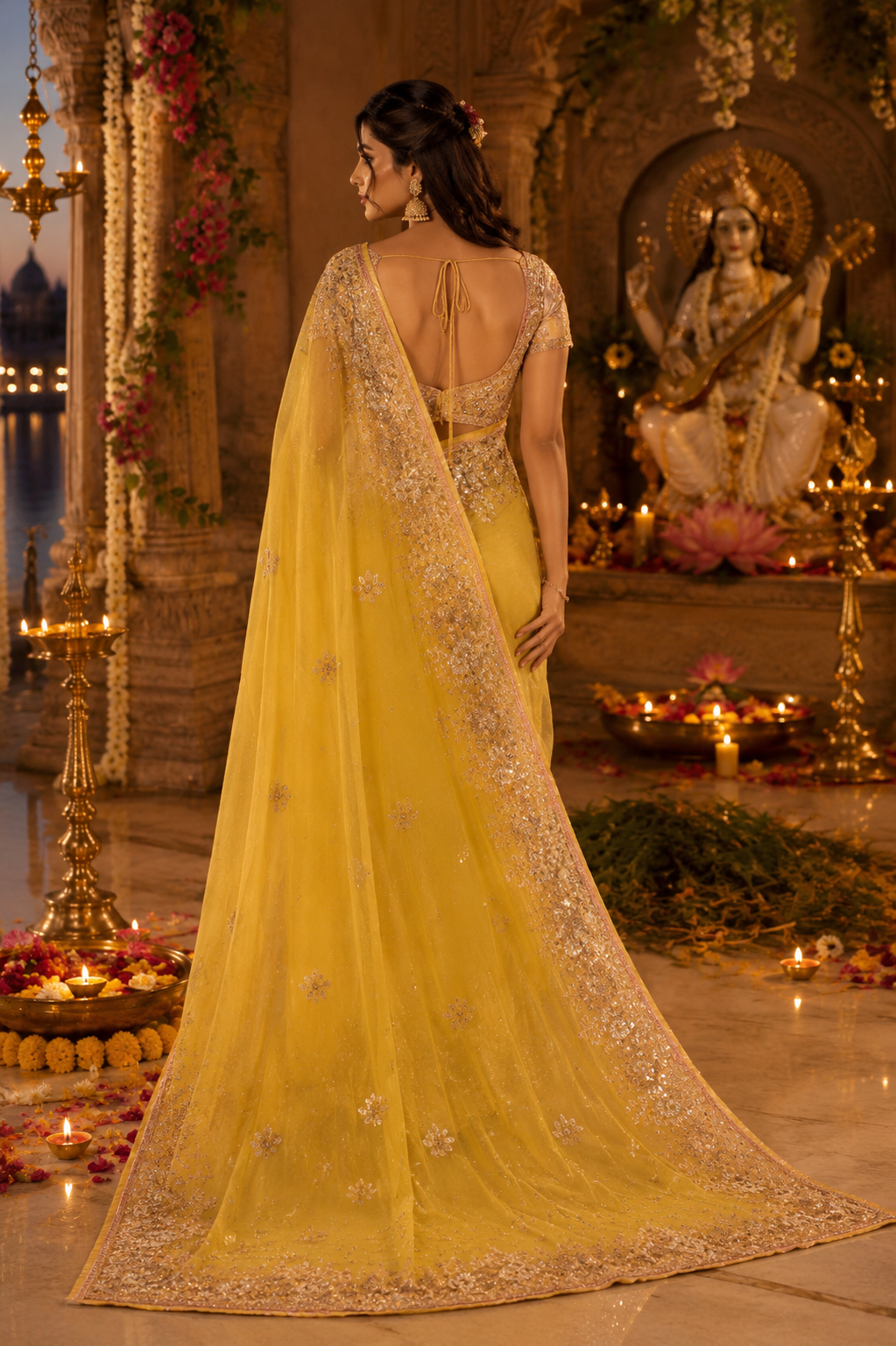 Golden Radiance Saree