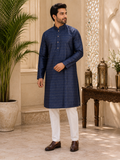 Midnight Sapphire Embroidered Kurta Set