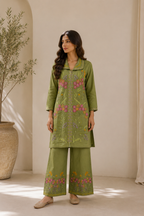 Garden Embroidered Cotton Set