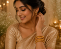 Heritage Gold Twist Bangles Set