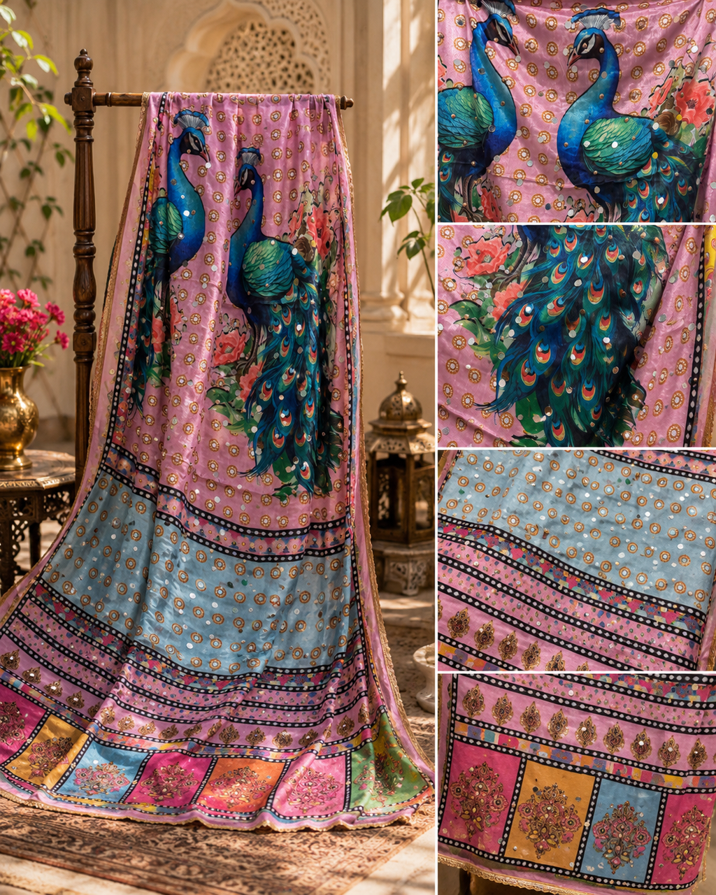 Mayura Blossom Heritage Shawl