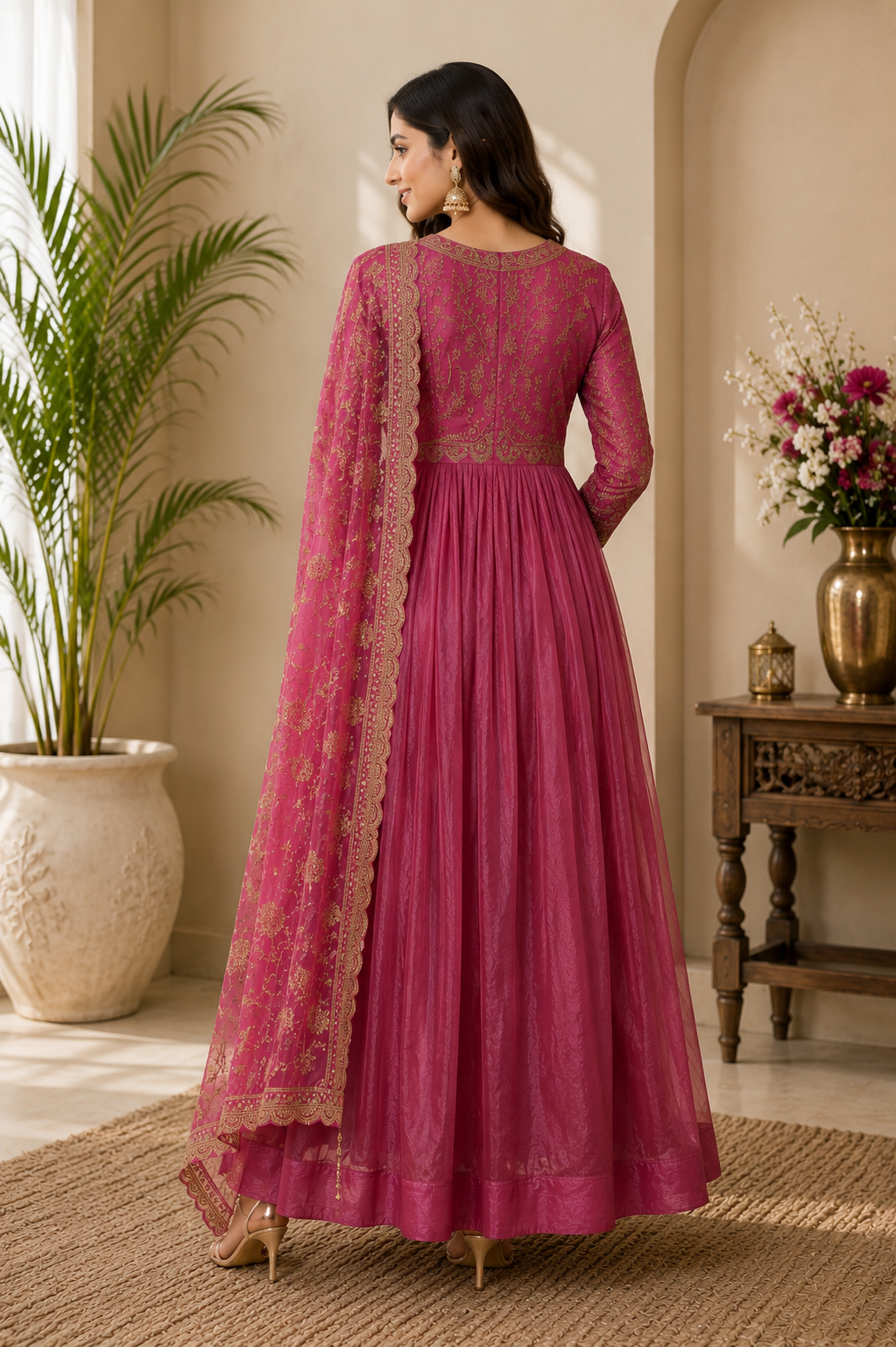 Rosette Royale Embroidered Anarkali Set
