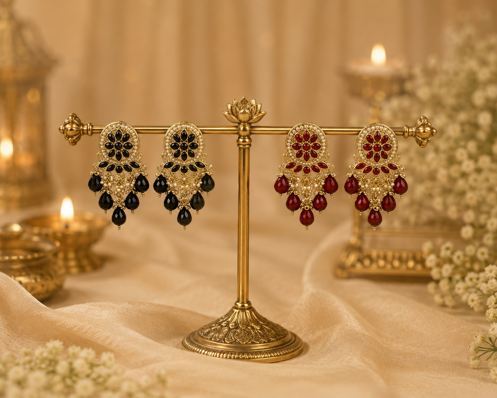 Noir Royale Statement Earrings