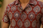 Rust Heritage Cotton Short Sleeve Shirt