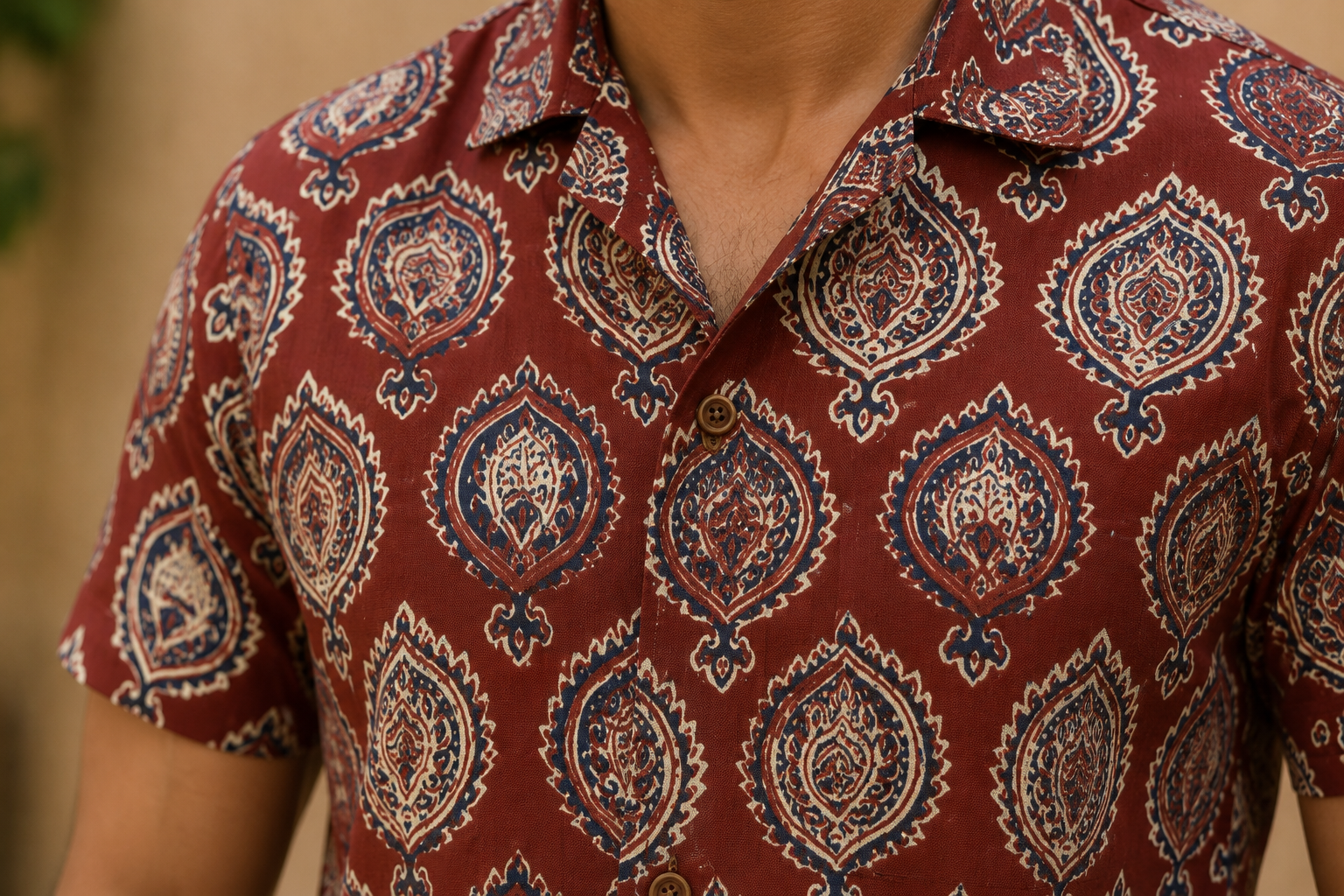 Rust Heritage Cotton Short Sleeve Shirt