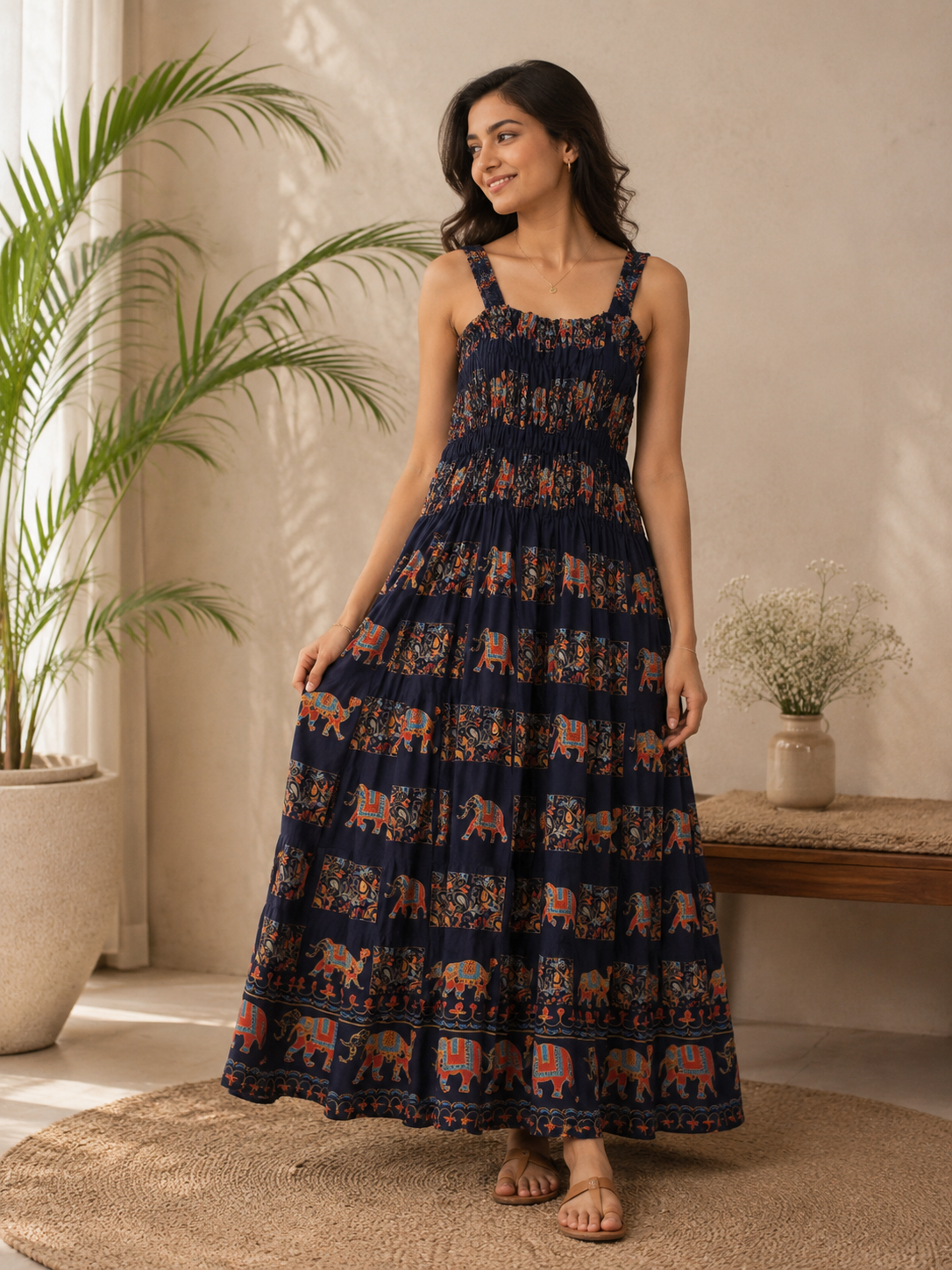 Neelam Elephant Heritage Dress