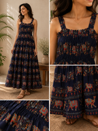 Neelam Elephant Heritage Dress