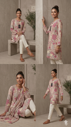 Women’s Floral Printed Kurti Top – Soft & Elegant Everyday Wear