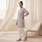 Women’s Chevron Printed Kurti Top – Modern Ethnic Elegance