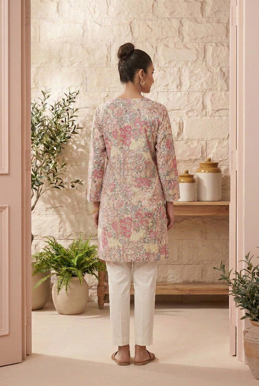 Women’s Floral Printed Kurti Top – Soft & Elegant Everyday Wear