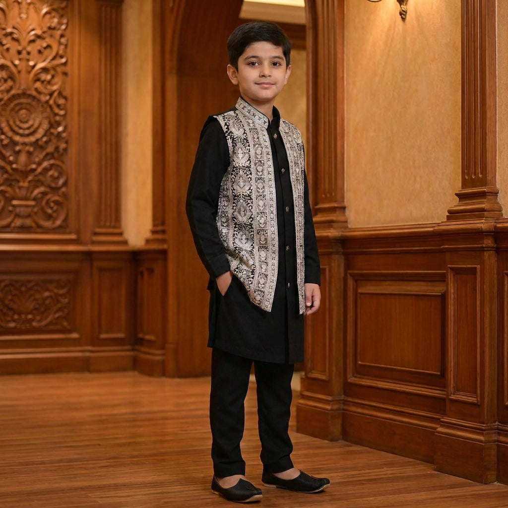 Luxury Embroidered Traditional Kurta Set