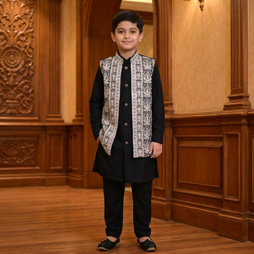 Luxury Embroidered Traditional Kurta Set